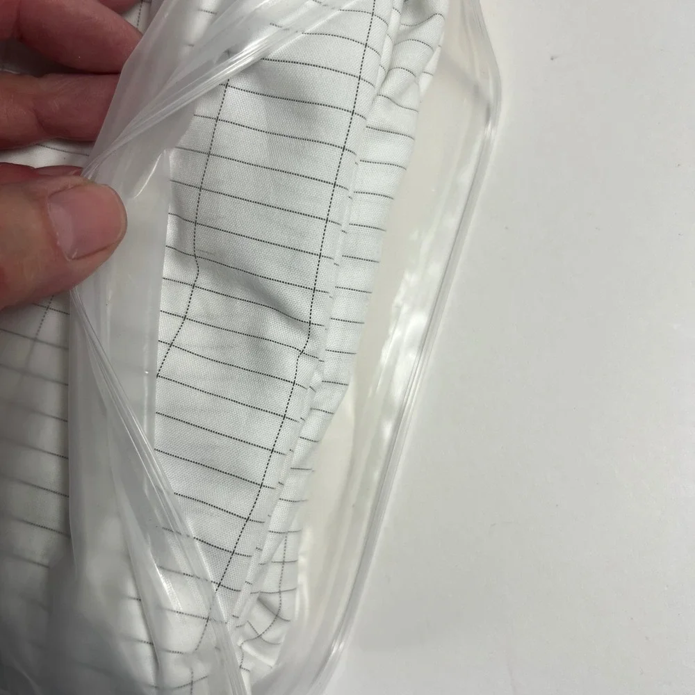 The Grounding Co White California King Grounding Fitted Sheet Grid NIP